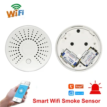 Smart Wifi Fire Smoke Temperature Sensor Wireless Smoke Temperature Detector Automation Home Security Alarm System Smart life
Smart Wifi Fire Smoke Temperature Sensor Wireless Smoke Temperature Detector Automation Home Security Alarm System Smart life