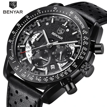 Benyar Chronograph Watches Men Quartz Top Brand Luxury Men's Wrist Watch Sports Male Watch Clock Leather relogio masculino saat
Benyar Chronograph Watches Men Quartz Top Brand Luxury Men's Wrist Watch Sports Male Watch Clock Leather relogio masculino saat