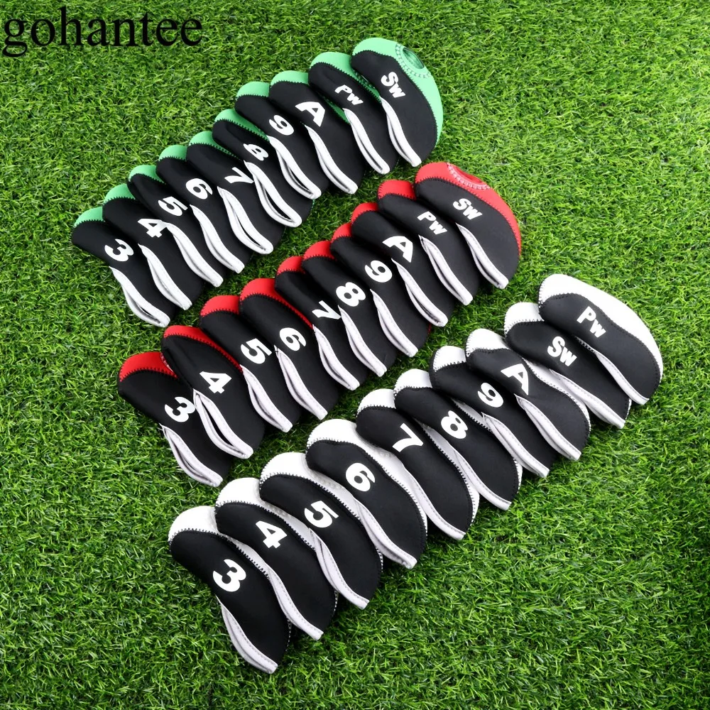 10Pcs Neoprene Transparent Window Golf Club Iron Head Covers Headcover With Numbers (3.4.5.6.7.8.9.PW.SW And A) Golf Club Heads
10Pcs Neoprene Transparent Window Golf Club Iron Head Covers Headcover With Numbers (3.4.5.6.7.8.9.PW.SW And A) Golf Club Heads
