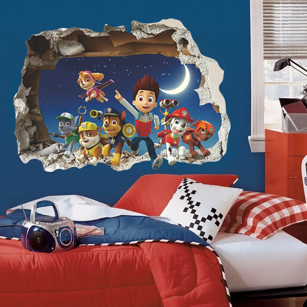 PAW PATROL waterproof 3d sticker 3d cartoon patrol wall sticker children's room wall sticker cool toy 50cm*70cm children's toy
PAW PATROL waterproof 3d sticker 3d cartoon patrol wall sticker children's room wall sticker cool toy 50cm*70cm children's toy