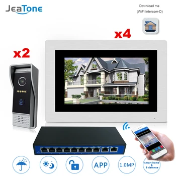 7'' WIFI IP Video Door Phone Intercom Wireless Door Bell Speaker Access Control System Touch Screen Motion Detection 2Doors to 4
7'' WIFI IP Video Door Phone Intercom Wireless Door Bell Speaker Access Control System Touch Screen Motion Detection 2Doors to 4