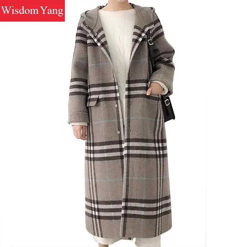 Winter Warm Wool Coat Big Beige Grey Yellow Sheep Woollen Womens Coats Oversize Long Vintage Plaid Woolen Overcoat Outerwear
Winter Warm Wool Coat Big Beige Grey Yellow Sheep Woollen Womens Coats Oversize Long Vintage Plaid Woolen Overcoat Outerwear