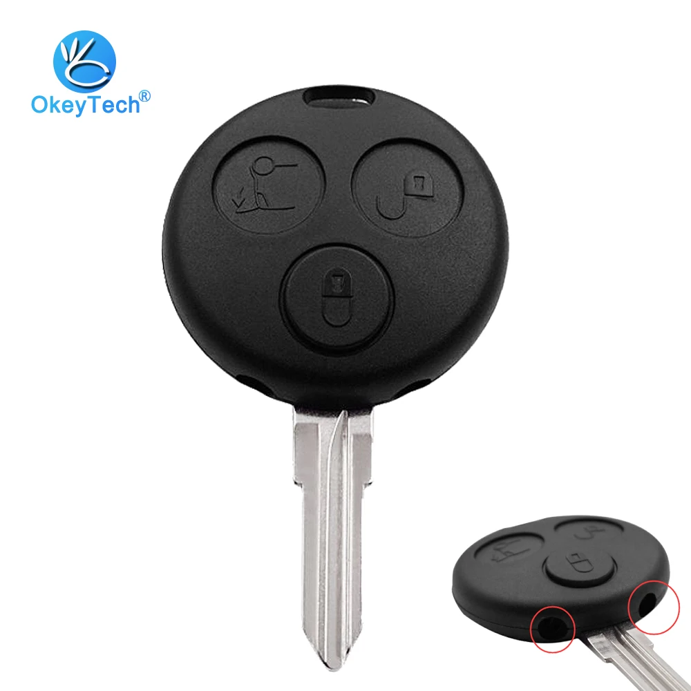 OkeyTech For Benz Fob Case 3 Button With 2 Infrared Holes Car Key Shell for Mercedes Benz MB Smart City Fortwo Roadster 450
OkeyTech For Benz Fob Case 3 Button With 2 Infrared Holes Car Key Shell for Mercedes Benz MB Smart City Fortwo Roadster 450