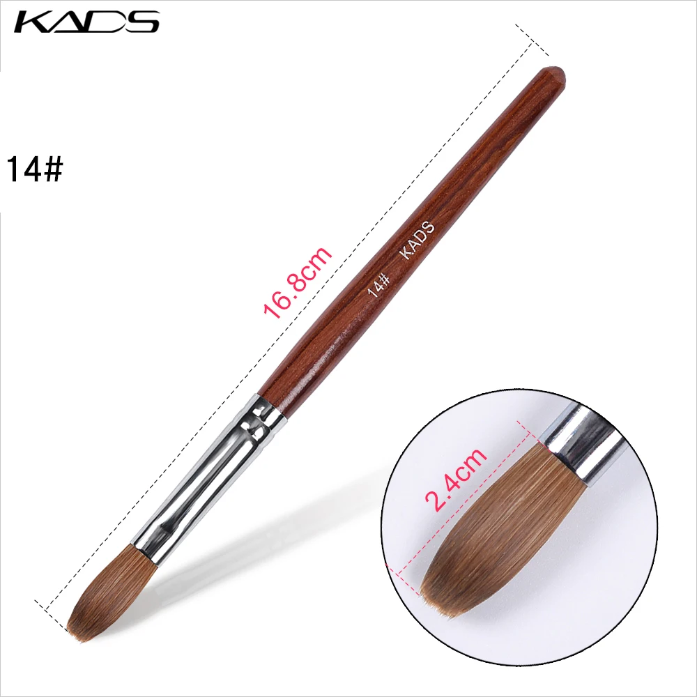 14# New Nail Art Brush 100% Kolinsky Acrylic Sable Red Wood Crimped Head Brush Professional UV Poly Gel Brush Manicure Tool Pen
14# New Nail Art Brush 100% Kolinsky Acrylic Sable Red Wood Crimped Head Brush Professional UV Poly Gel Brush Manicure Tool Pen