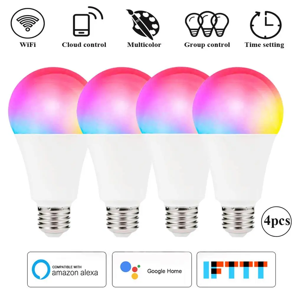 BOAZSmart-EC LED Bulb,7W Dimmable E27 wifi lamp,Compatible with Alexa/Echo/Siri/Google Home,RGBW Color Changing Light Bulb(2pcs)
BOAZSmart-EC LED Bulb,7W Dimmable E27 wifi lamp,Compatible with Alexa/Echo/Siri/Google Home,RGBW Color Changing Light Bulb(2pcs)