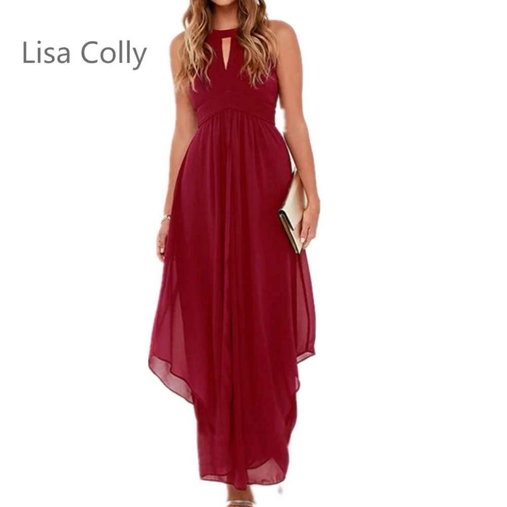 Lisa Colly New Arrive Women Long Chiffon Dress New summer beach dresses casual women White Red dresses
Lisa Colly New Arrive Women Long Chiffon Dress New summer beach dresses casual women White Red dresses