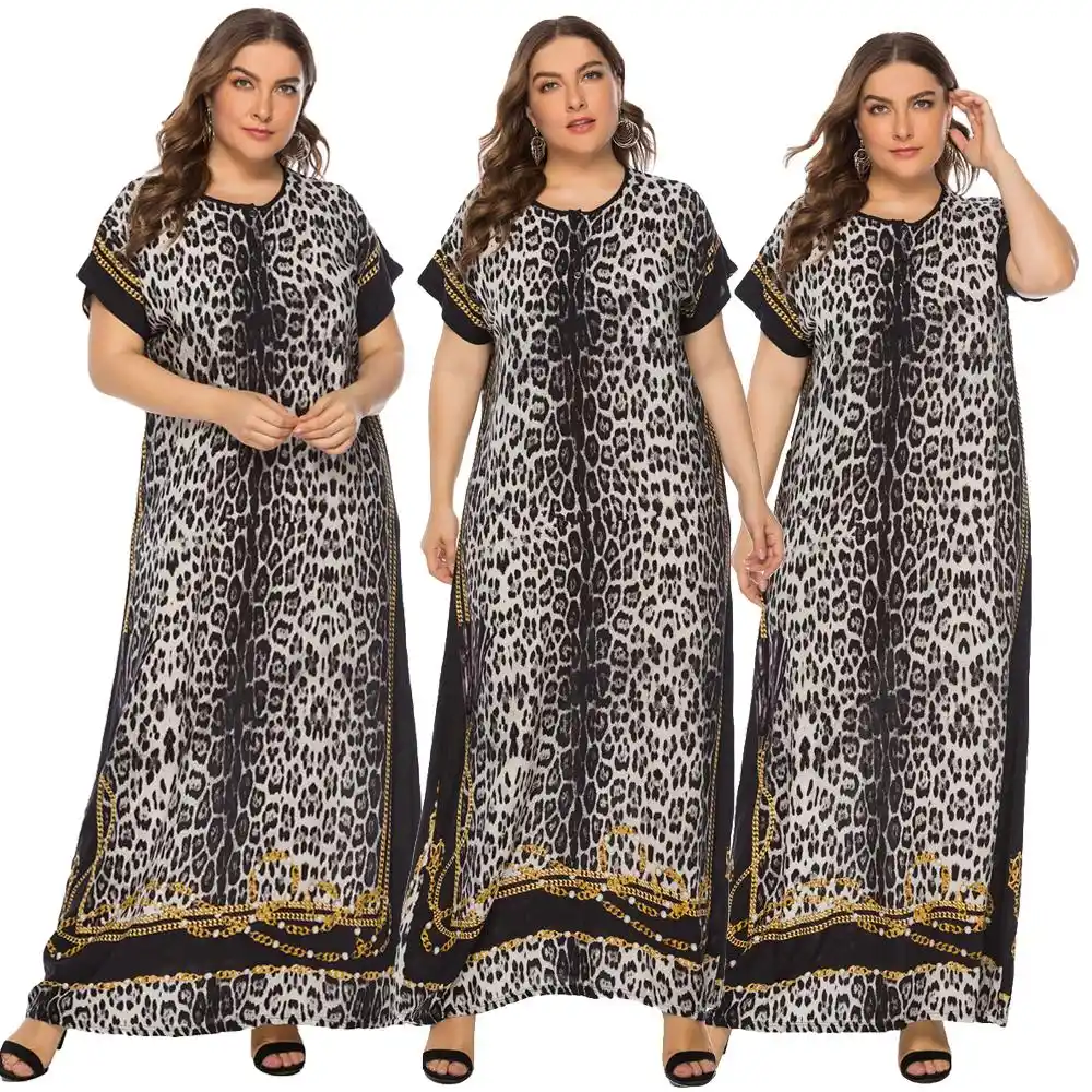 short sleeve kaftan dress