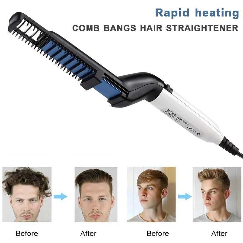 Hair Curling Iron Men's All In One Ceramic Hair Styling Comb Beard Straightener Curler Set Quick Hair Care Tool
Hair Curling Iron Men's All In One Ceramic Hair Styling Comb Beard Straightener Curler Set Quick Hair Care Tool