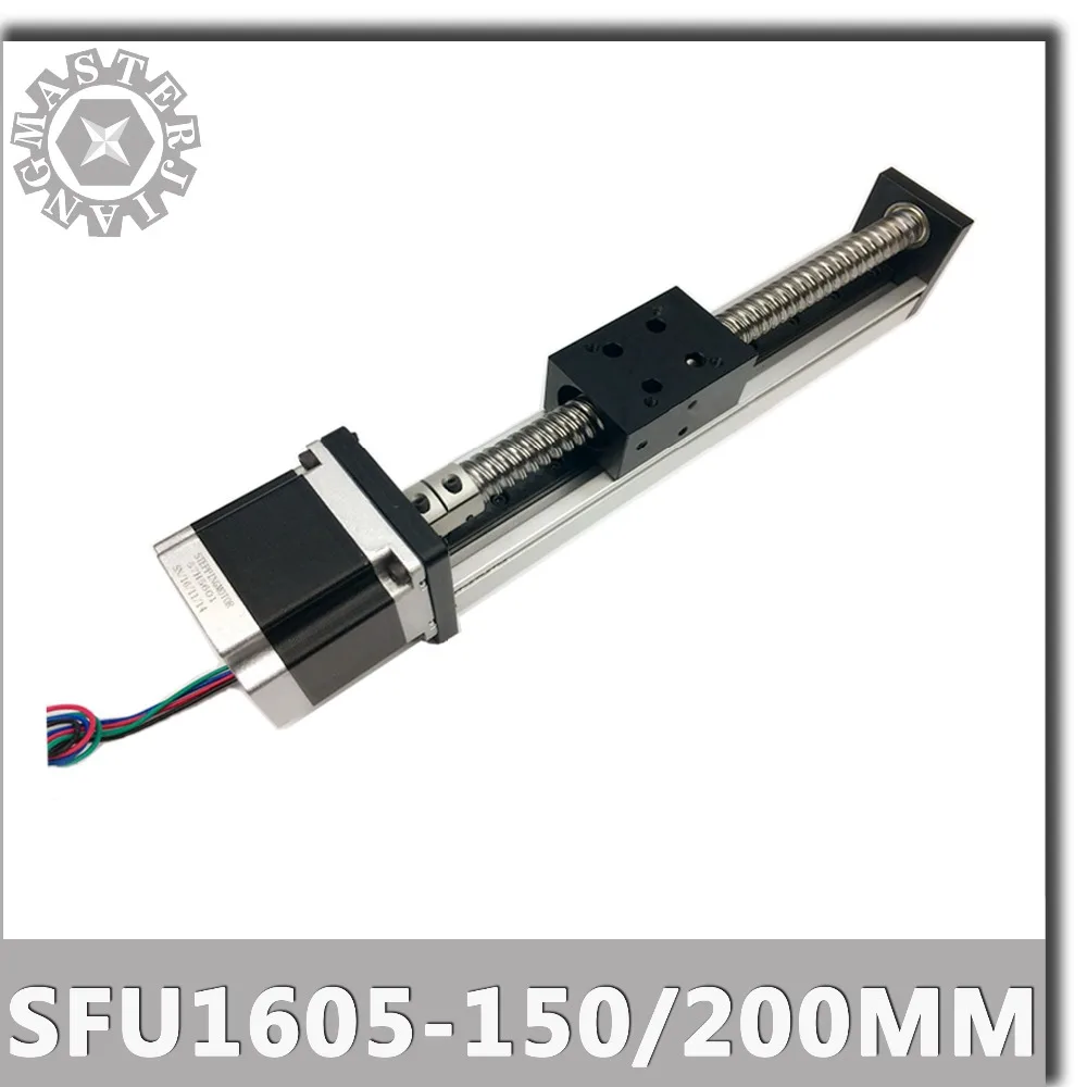 Ball Screw SFU1605 Stage D High Precision effective stroke 150/200mm Linear Guide Rail Actuator System Module SGX sfu1605.
Ball Screw SFU1605 Stage D High Precision effective stroke 150/200mm Linear Guide Rail Actuator System Module SGX sfu1605.