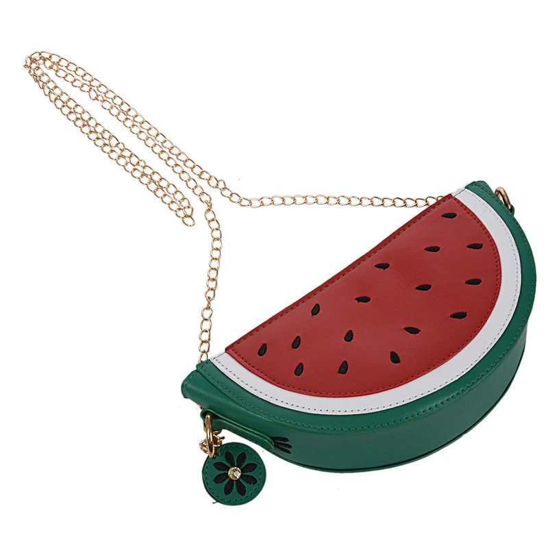 Creative Personality Female Bag New Summer Watermelon Fruit Half Bag Aslant The One-shoulder Mini Chain Bag(Red)
Creative Personality Female Bag New Summer Watermelon Fruit Half Bag Aslant The One-shoulder Mini Chain Bag(Red)
