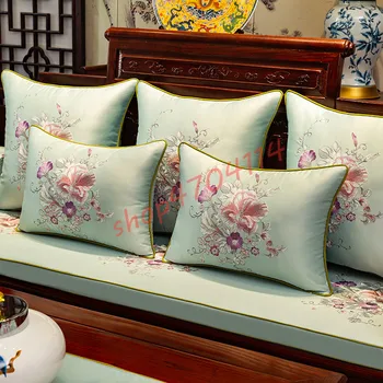 New Chinese style, embroidery, imperial garden pillow, back cushion, cushion, exquisite Household Art
New Chinese style, embroidery, imperial garden pillow, back cushion, cushion, exquisite Household Art