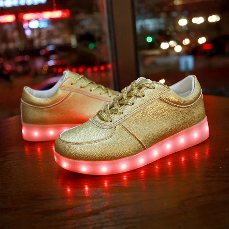 Yeafey Boys Krasovki Kids Luminous Sneakers Golden Usb Led Slippers for Girls Children Shoes with Running Light Glowing Sneakers
Yeafey Boys Krasovki Kids Luminous Sneakers Golden Usb Led Slippers for Girls Children Shoes with Running Light Glowing Sneakers