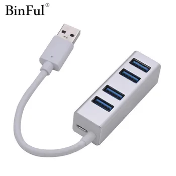 BinFul USB HUB 3.0 High Speed Aluminum Usb 3.0 Hub 4 port Micro Power Interface for MacBook notebook Peripherals Accessories
BinFul USB HUB 3.0 High Speed Aluminum Usb 3.0 Hub 4 port Micro Power Interface for MacBook notebook Peripherals Accessories