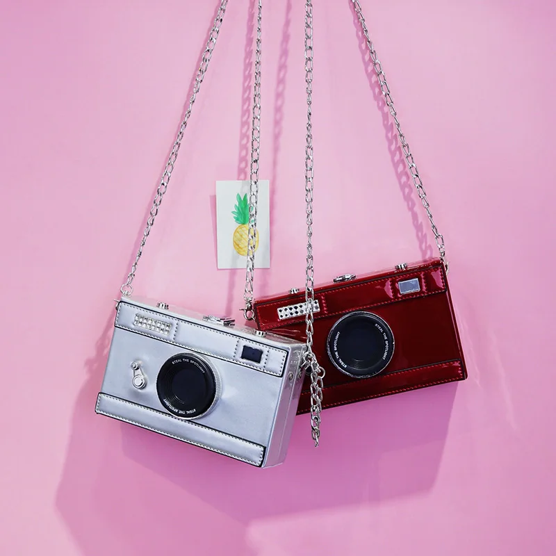 Camera Women's Bag 2019 New High Quality Fun Box Chain Crossbody Fashion Personality Girl Shoulder Bag
Camera Women's Bag 2019 New High Quality Fun Box Chain Crossbody Fashion Personality Girl Shoulder Bag