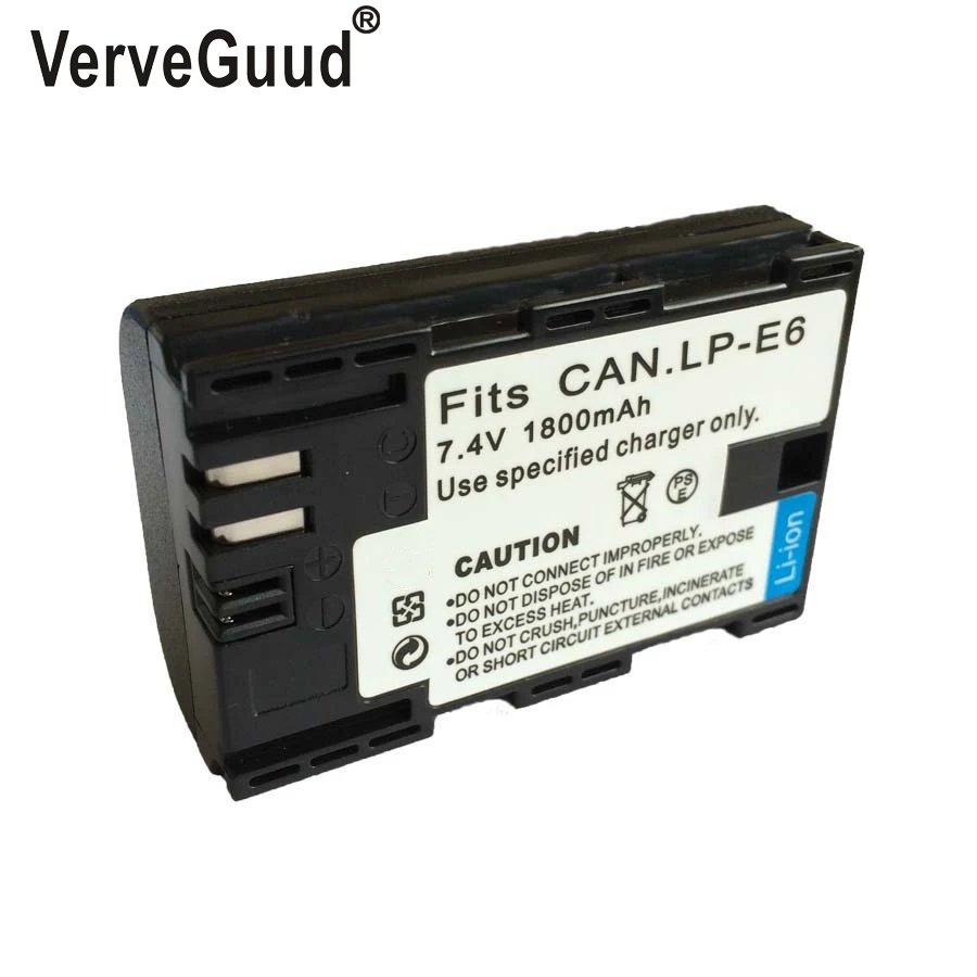 VerveGuud 1PCS LP-E6 LP E6 LP-E6N Camera Battery For Canon EOS 5DS 5D Mark II Mark III 6D 7D 60D 60Da 70D 80D DSLR EOS 5DSR
VerveGuud 1PCS LP-E6 LP E6 LP-E6N Camera Battery For Canon EOS 5DS 5D Mark II Mark III 6D 7D 60D 60Da 70D 80D DSLR EOS 5DSR