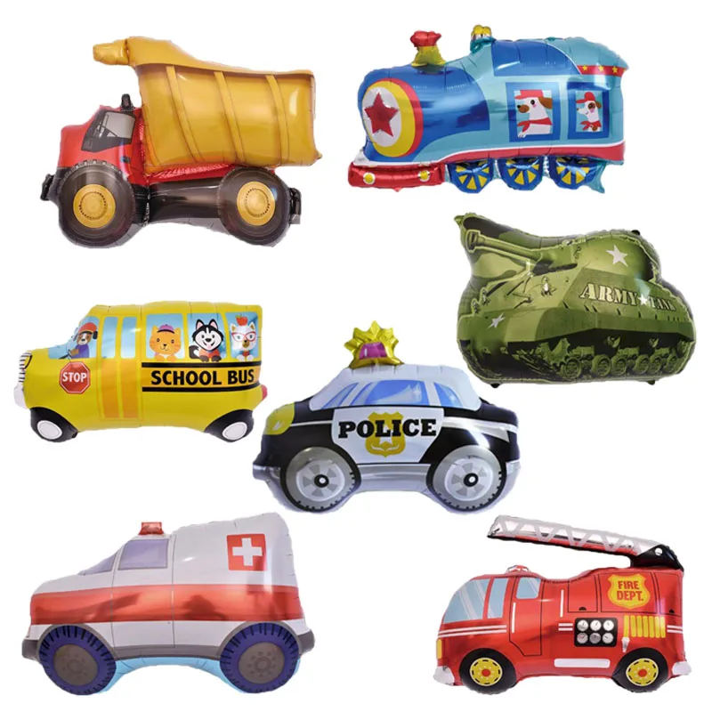 10PCS Kids Toy Car Foil Ballon Baby Shower Boy Tank Plane Ambulance Bus Fire Truck Birthday Party Decoration Train Cars Balloons
10PCS Kids Toy Car Foil Ballon Baby Shower Boy Tank Plane Ambulance Bus Fire Truck Birthday Party Decoration Train Cars Balloons