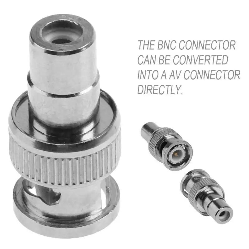 BNC Q9 Male to RCA AV Female Coaxial Cable AV Connector Adapter for CCTV Security Camera Lotus Video Conversion Head
BNC Q9 Male to RCA AV Female Coaxial Cable AV Connector Adapter for CCTV Security Camera Lotus Video Conversion Head