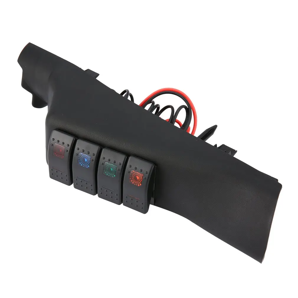 Left Side A-Pillar Switch Pod Panel 4 Rocker Switches Kit for Jeep Switch Panel For Jeep Wrangler JK JKU 2007-2016
Left Side A-Pillar Switch Pod Panel 4 Rocker Switches Kit for Jeep Switch Panel For Jeep Wrangler JK JKU 2007-2016