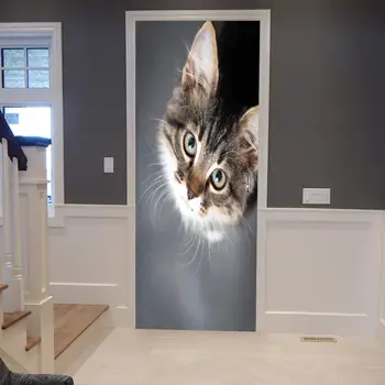 New 3D Creative Cute Cat Door Sticker DIY Mural Selfadhesive Wallpaper Removable Waterproof Poster Stickers Home Decor Decals
New 3D Creative Cute Cat Door Sticker DIY Mural Selfadhesive Wallpaper Removable Waterproof Poster Stickers Home Decor Decals