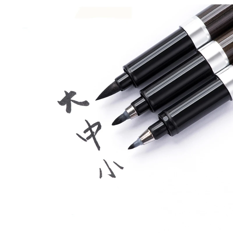 3 Pcs/lotcalligraphy brush pen for signature Drawing Line Art marker pens Soft brush supplies Stationery school supply 2506
3 Pcs/lotcalligraphy brush pen for signature Drawing Line Art marker pens Soft brush supplies Stationery school supply 2506