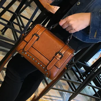 Bag Female Women's Rivet Genuine Leather Bags Handbags Crossbody Bag for Women Shoulder Bags Genuine Leather Bolsa Feminina Tote
Bag Female Women's Rivet Genuine Leather Bags Handbags Crossbody Bag for Women Shoulder Bags Genuine Leather Bolsa Feminina Tote