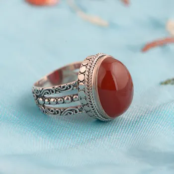 FNJ 925 Silver Round Rings for Women Jewelry Fashion Natural Red agate Stone Pure S925 Sterling Solid Thai Silver Ring Size 6-8
FNJ 925 Silver Round Rings for Women Jewelry Fashion Natural Red agate Stone Pure S925 Sterling Solid Thai Silver Ring Size 6-8
