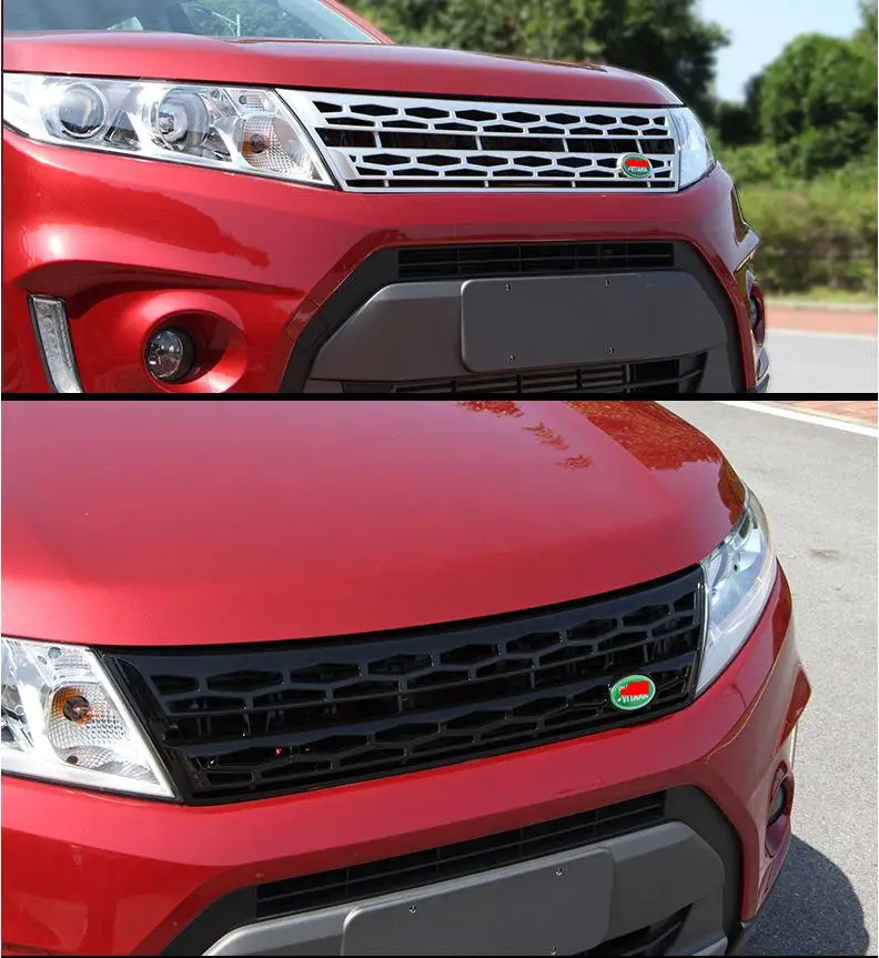 new high quality For Suzuki Vitara 2016 2017ABS Chrome Trim Chromium Styling Car Front Grill Grid Covers Decoration Accessories
new high quality For Suzuki Vitara 2016 2017ABS Chrome Trim Chromium Styling Car Front Grill Grid Covers Decoration Accessories