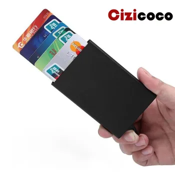 Metal Men Card holder Fashion ID Card Holder Rfid Blocking Mini Slim Aluminium Wallet Automatic Pop up Credit Card holder
Metal Men Card holder Fashion ID Card Holder Rfid Blocking Mini Slim Aluminium Wallet Automatic Pop up Credit Card holder