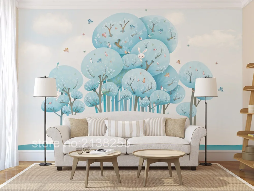 

Custom 3d wall murals wallpapers for living bed room home decor 3d photo wallpaper nature textured fresh Textile Wallcoverings