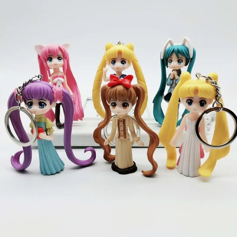 6 style Anime Figure Sailor Moon Keychain Cute 3D Cartoon Cosplay PVC Key Chain Key Ring Kids Party Trinket Gift Key Holder
6 style Anime Figure Sailor Moon Keychain Cute 3D Cartoon Cosplay PVC Key Chain Key Ring Kids Party Trinket Gift Key Holder