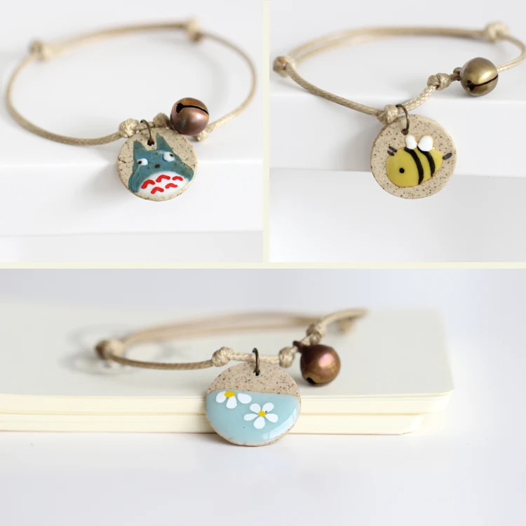 Summer Anime Bracelet for Women Cute Cartoon Ceramic Jewelry Casual Style Handmade for Girl Kids Kitty Bee Rabbit Pattern Bell
Summer Anime Bracelet for Women Cute Cartoon Ceramic Jewelry Casual Style Handmade for Girl Kids Kitty Bee Rabbit Pattern Bell