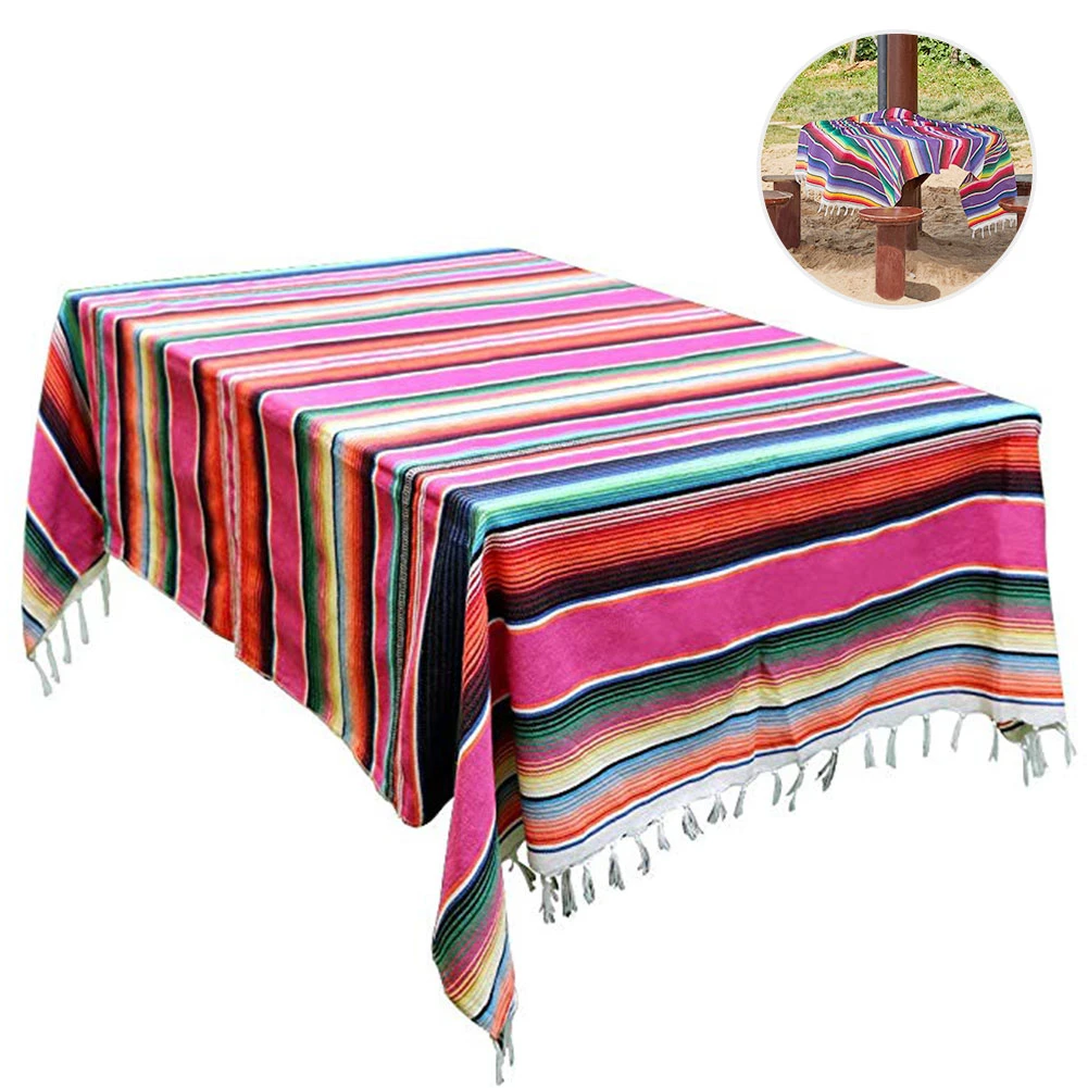 Ethnic Style Beach Blanket Cotton Table Cloth Mexican Indian Handmade Rainbow Blanket Home Tapestry Beach Picnic Mat 150x200cm
Ethnic Style Beach Blanket Cotton Table Cloth Mexican Indian Handmade Rainbow Blanket Home Tapestry Beach Picnic Mat 150x200cm