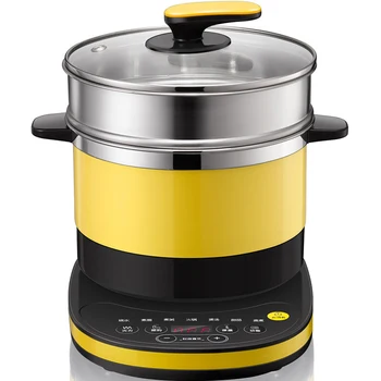 Yellow and Black Color Household Dorm room Electric Skillet with Steam Basket Stainless Steel Mini Electric Cooking Pot
Yellow and Black Color Household Dorm room Electric Skillet with Steam Basket Stainless Steel Mini Electric Cooking Pot