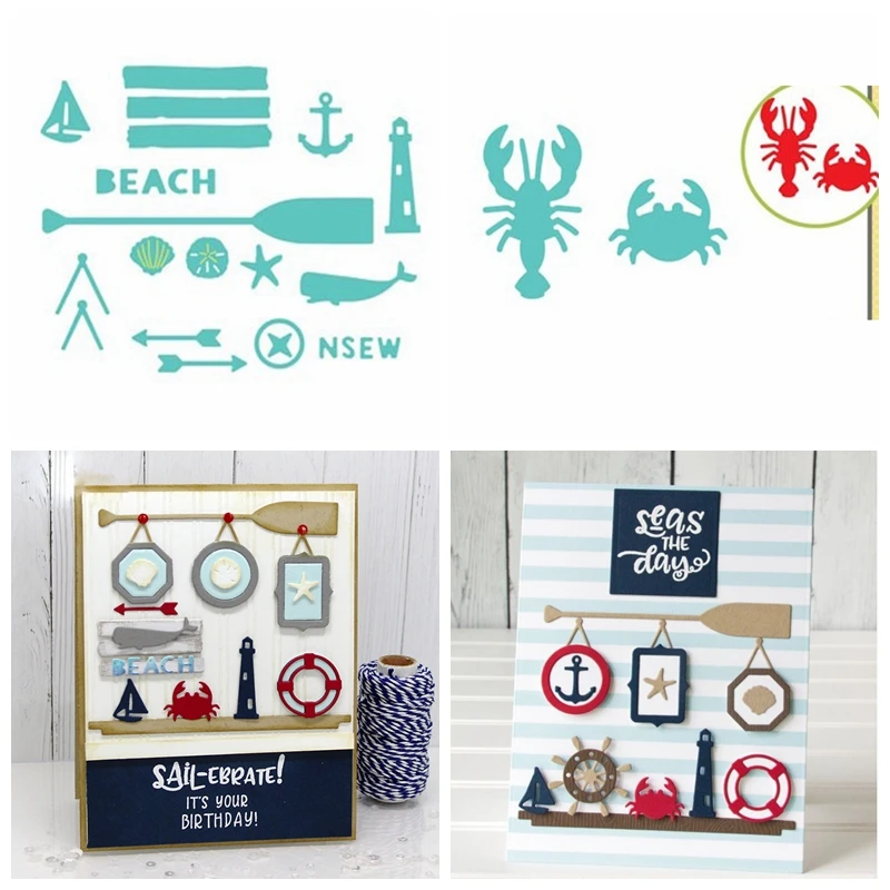 Sailing Quant Anchor Beach Crab Metal Cutting Dies Stencils For DIY Scrapbooking Christmas Decorative Embossing Craft Die Cut
Sailing Quant Anchor Beach Crab Metal Cutting Dies Stencils For DIY Scrapbooking Christmas Decorative Embossing Craft Die Cut