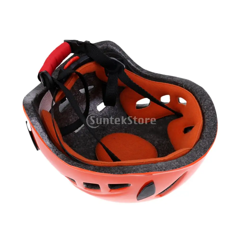 Safe Rock Climbing Downhill Caving Rappelling Rescue Helmet Protector White