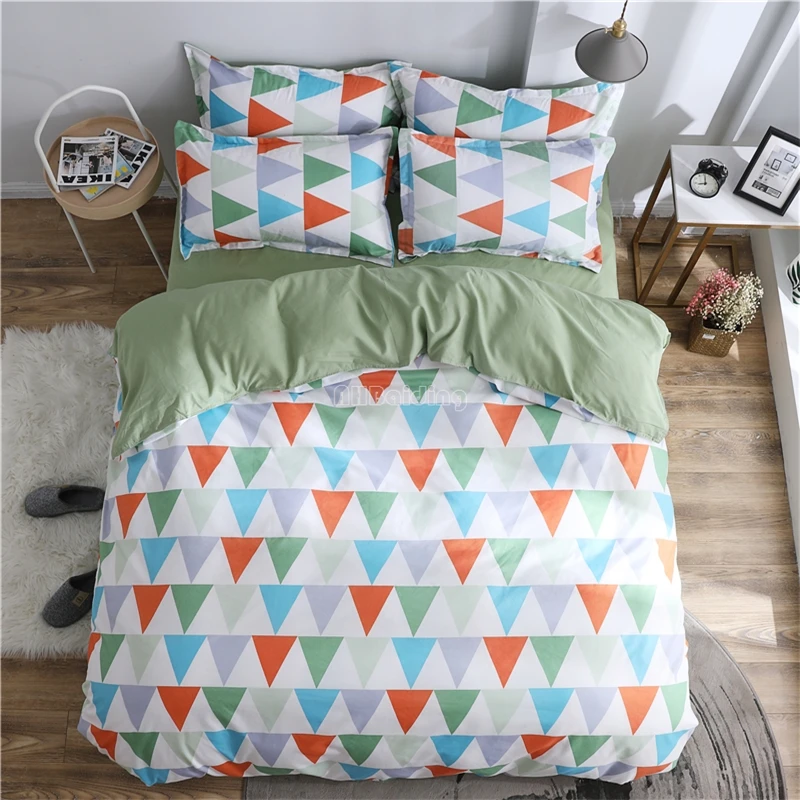 White Geometric Triangle Bedding Set Adult/Kids Bed Linen 3/4pcs Duvet Cover Set Flat Sheet Pillowcase Twin Full Queen King Size
White Geometric Triangle Bedding Set Adult/Kids Bed Linen 3/4pcs Duvet Cover Set Flat Sheet Pillowcase Twin Full Queen King Size