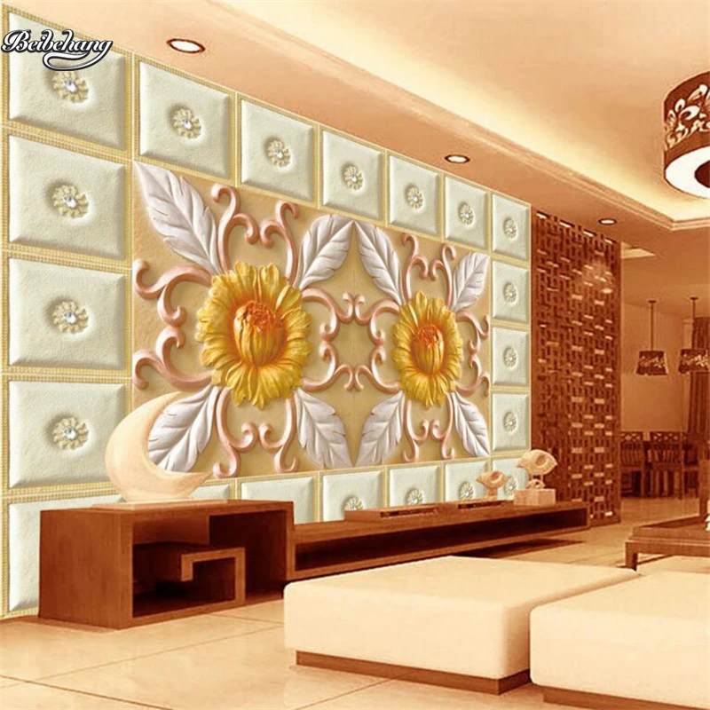 beibehang Noble jade sunflower relief wall background custom large fresco non woven fabric wallpaper papel de parede
beibehang Noble jade sunflower relief wall background custom large fresco non woven fabric wallpaper papel de parede