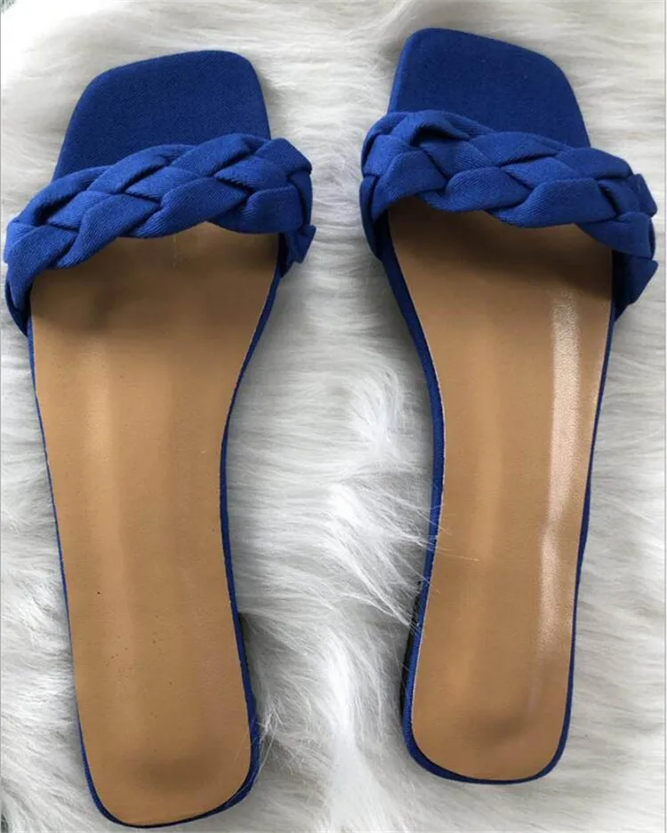 Women Slippers Denim Twist Braid Flat Slipper Summer Open Toe Ladies Beach Non-slip Sandals Outdoor Light Woman Shoes
Women Slippers Denim Twist Braid Flat Slipper Summer Open Toe Ladies Beach Non-slip Sandals Outdoor Light Woman Shoes