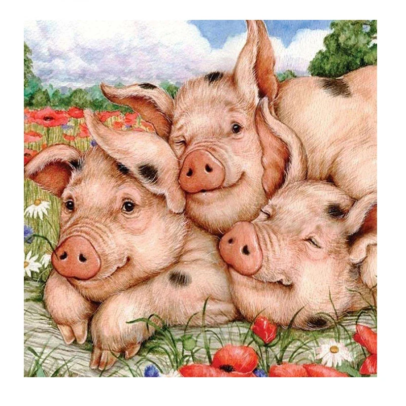 Full square 5D Diy Diamond Painting Cross stitch pig round Rhinestones Paintings by number animal diamond EmbroideryZP-602
Full square 5D Diy Diamond Painting Cross stitch pig round Rhinestones Paintings by number animal diamond EmbroideryZP-602