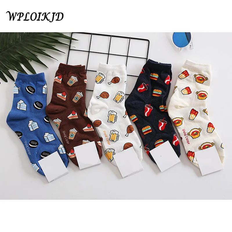 Japanese Harajuku Cake Hamburg Cookies Cute Funny Socks Graffiti Food Kawaii Socks Women Creative Art Calcetines Divertidos Sox
Japanese Harajuku Cake Hamburg Cookies Cute Funny Socks Graffiti Food Kawaii Socks Women Creative Art Calcetines Divertidos Sox