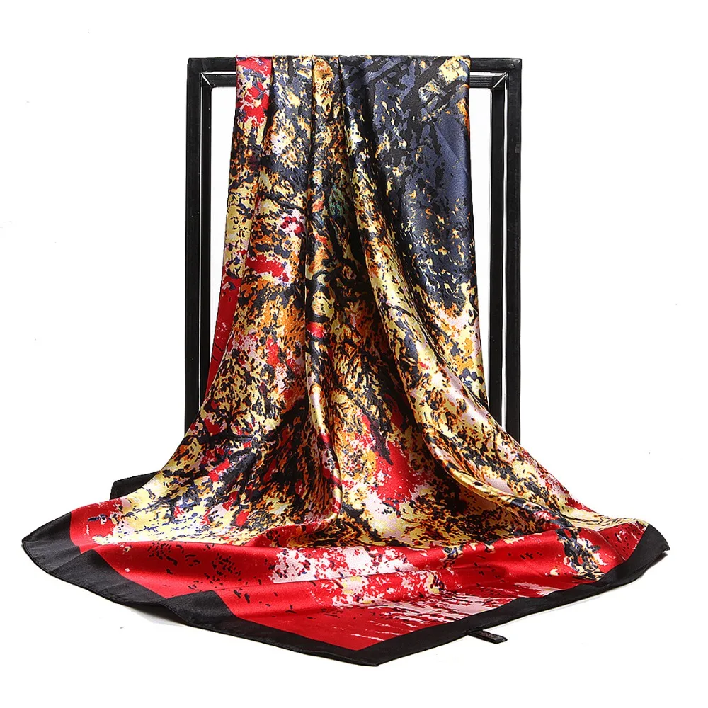 2019 Summer Brand Bandana Fashion Trees Colors Silk Scarf Women Luxury Shawl Square Scarves Headband High Quality Head Hijab
2019 Summer Brand Bandana Fashion Trees Colors Silk Scarf Women Luxury Shawl Square Scarves Headband High Quality Head Hijab