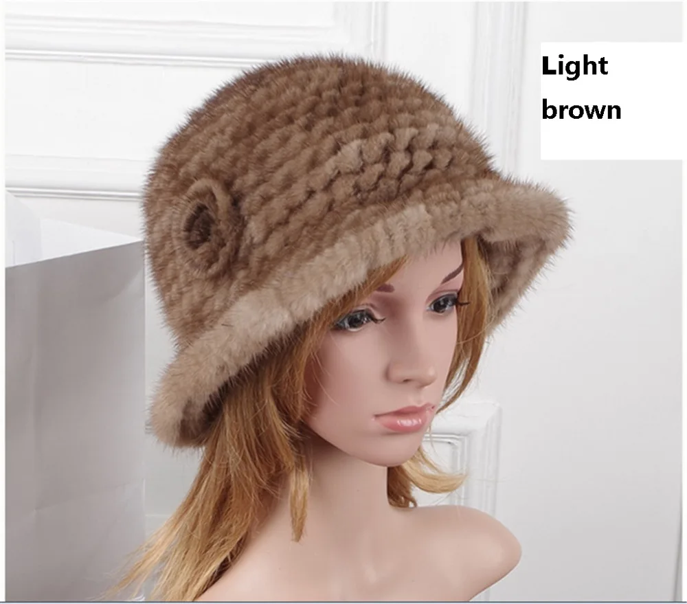 Winter vintage warm knitted lady fedoras wide brim, 2018 flower design. Women real mink fur solid fdeoras cap
Winter vintage warm knitted lady fedoras wide brim, 2018 flower design. Women real mink fur solid fdeoras cap