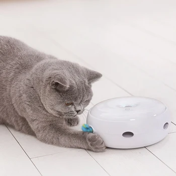 Electric Cat Toy Smart Teasing Cat Stick Crazy Game Spinning Turntable Cat Catching Mouse Donut Automatic Turntable High Quality
Electric Cat Toy Smart Teasing Cat Stick Crazy Game Spinning Turntable Cat Catching Mouse Donut Automatic Turntable High Quality