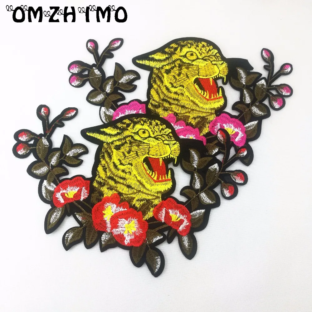 Large Embroidered Patch Iron on Yellow Tiger Parche Ropa Vivid Tiger Head for biker jacket Scrapbooking Accessories
Large Embroidered Patch Iron on Yellow Tiger Parche Ropa Vivid Tiger Head for biker jacket Scrapbooking Accessories