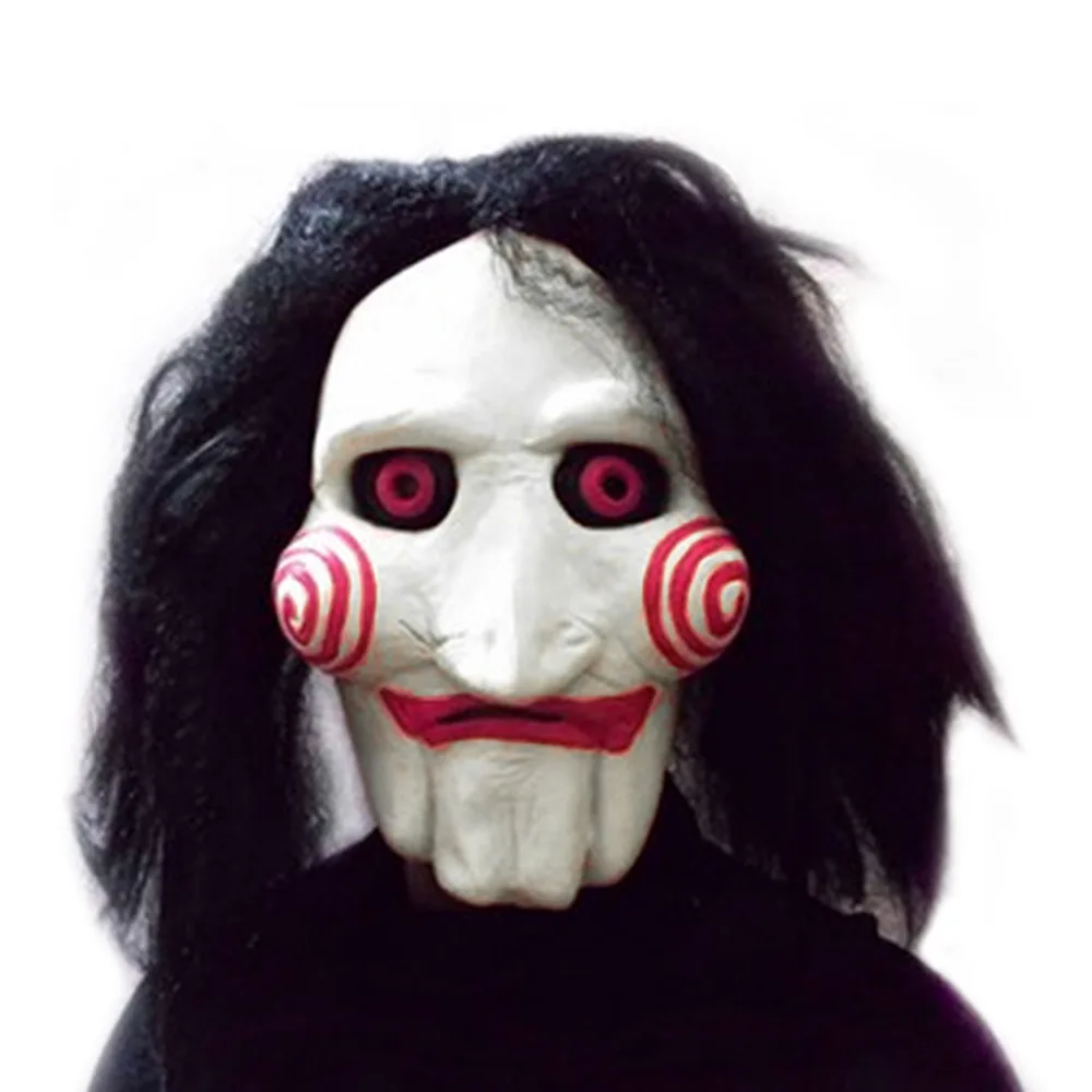 Movie Saw Chainsaw Massacre Puppet Masks Latex Creepy Halloween Gift Full Mask Scary Prop Unisex Party Cosplay Supplies SD06
Movie Saw Chainsaw Massacre Puppet Masks Latex Creepy Halloween Gift Full Mask Scary Prop Unisex Party Cosplay Supplies SD06