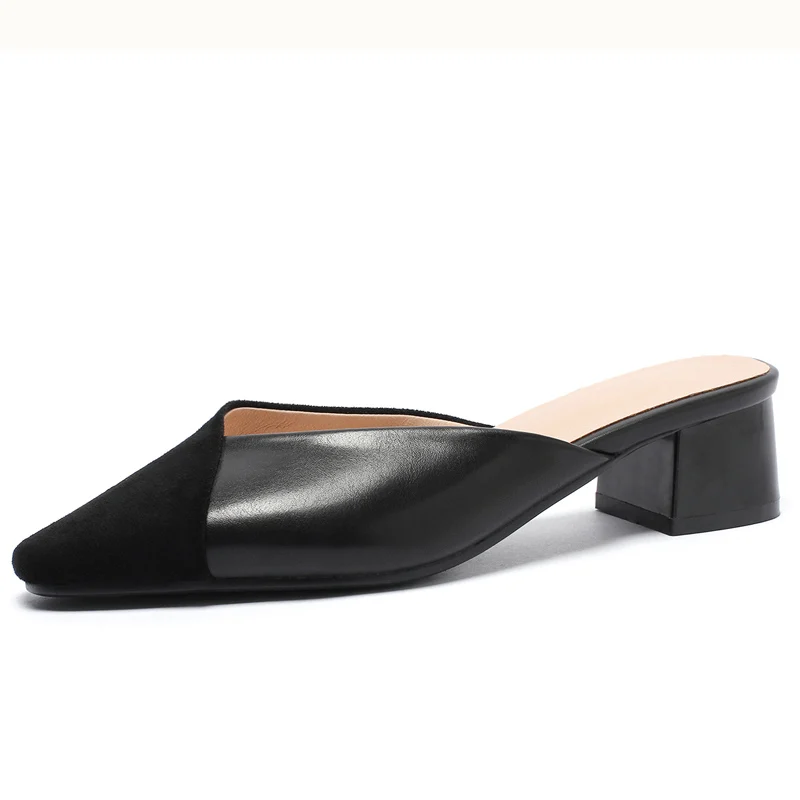 2019 Summer New Shallow Slippers Women Casual Low Heels Sandals Solid Brand Designer Mules Shoes For Woman
2019 Summer New Shallow Slippers Women Casual Low Heels Sandals Solid Brand Designer Mules Shoes For Woman