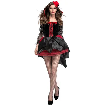 New Stage Clothings Performance Costume Halloween Cosplay Lace Witch Costume Vampire Masquerade Party Dress L18817112
New Stage Clothings Performance Costume Halloween Cosplay Lace Witch Costume Vampire Masquerade Party Dress L18817112