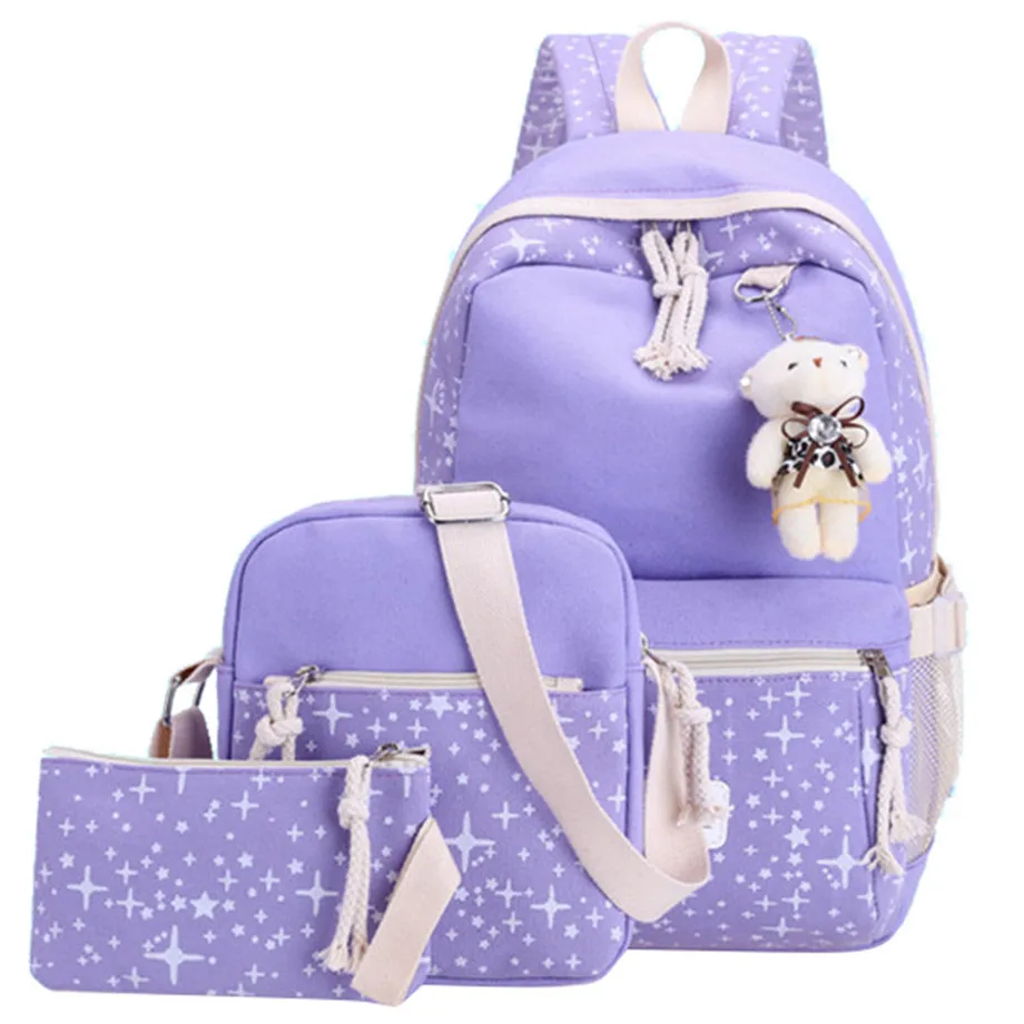 Fashion School Bags Teenage Girls travel Backpack kids Princess Large capacity School Bags 3 pcs/Set Rucksack schoolbag
Fashion School Bags Teenage Girls travel Backpack kids Princess Large capacity School Bags 3 pcs/Set Rucksack schoolbag