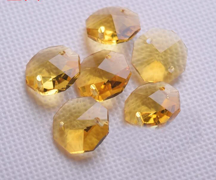 100pcs/lot Topaz 14mm Crystal Octagon Beads 2 Holes Loose Beads For Chandelier Prism Trimming Decoration Suacatcher
100pcs/lot Topaz 14mm Crystal Octagon Beads 2 Holes Loose Beads For Chandelier Prism Trimming Decoration Suacatcher