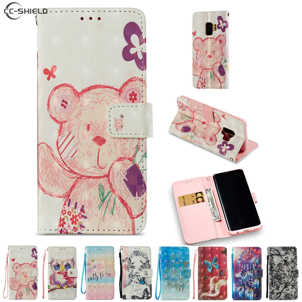 Cartoon Case for Samsung Galaxy S9 G960 G960F G960F/DS SM-G960F SM-G960F/DS Cute Bear Owl Cartoon PU Leather Flip Stand Cover 
Cartoon Case for Samsung Galaxy S9 G960 G960F G960F/DS SM-G960F SM-G960F/DS Cute Bear Owl Cartoon PU Leather Flip Stand Cover